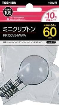 Amazon | 東芝ライテック ミニクリプトン電球 E17 60W形